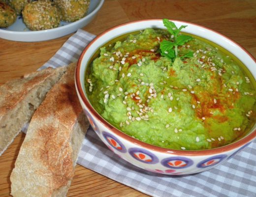 Rezepte - Dips & Aufstriche - Erbsen-Hummus - vollwertig - glutenfrei - vegan
