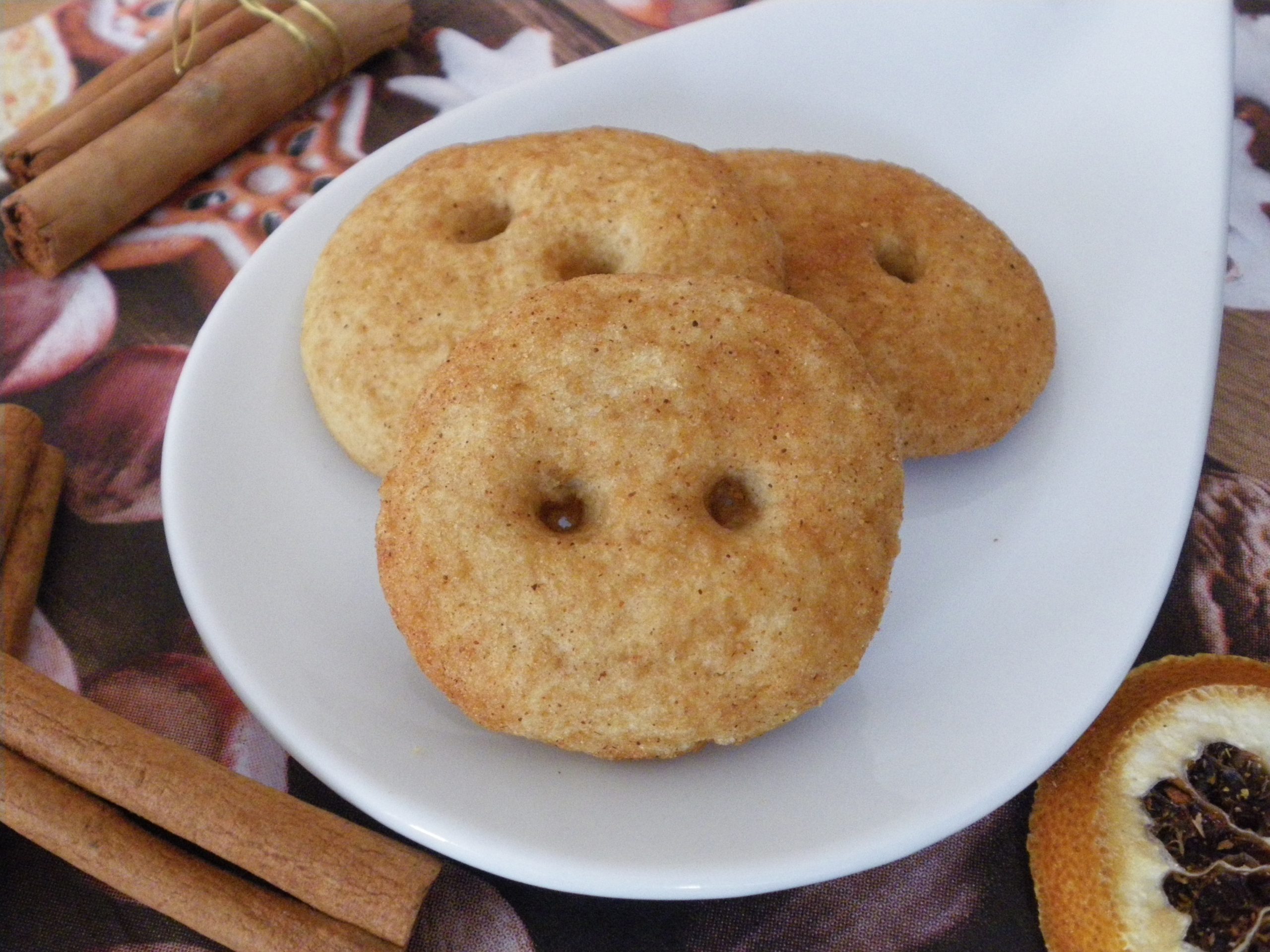 Rezept - Plätzchen - Mürbeteig - Zimtknöpfe