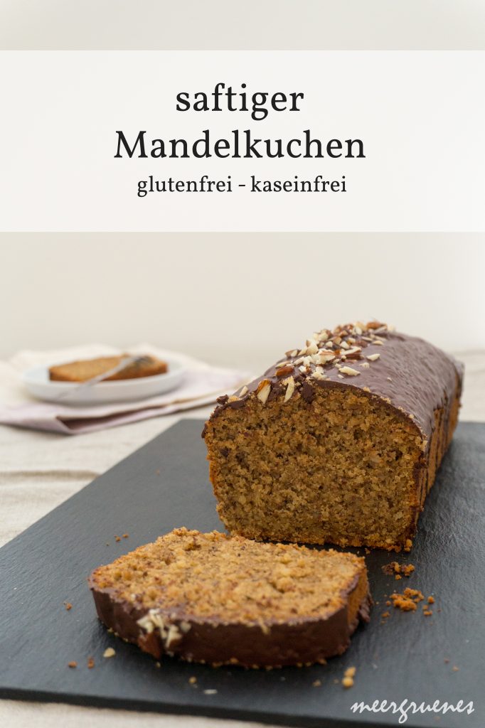 Rezepte - Kuchen - Rührkuchen - Kastenform - saftiger Mandelkuchen - glutenfrei - clean baking