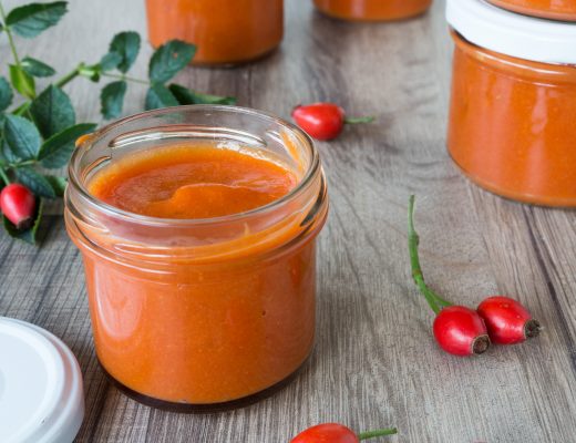 Rezept für Hagebuttenmark - Einkochen - Bevorraten - Tomatenmarkersatz - histaminarm - glutenfrei - clean eating