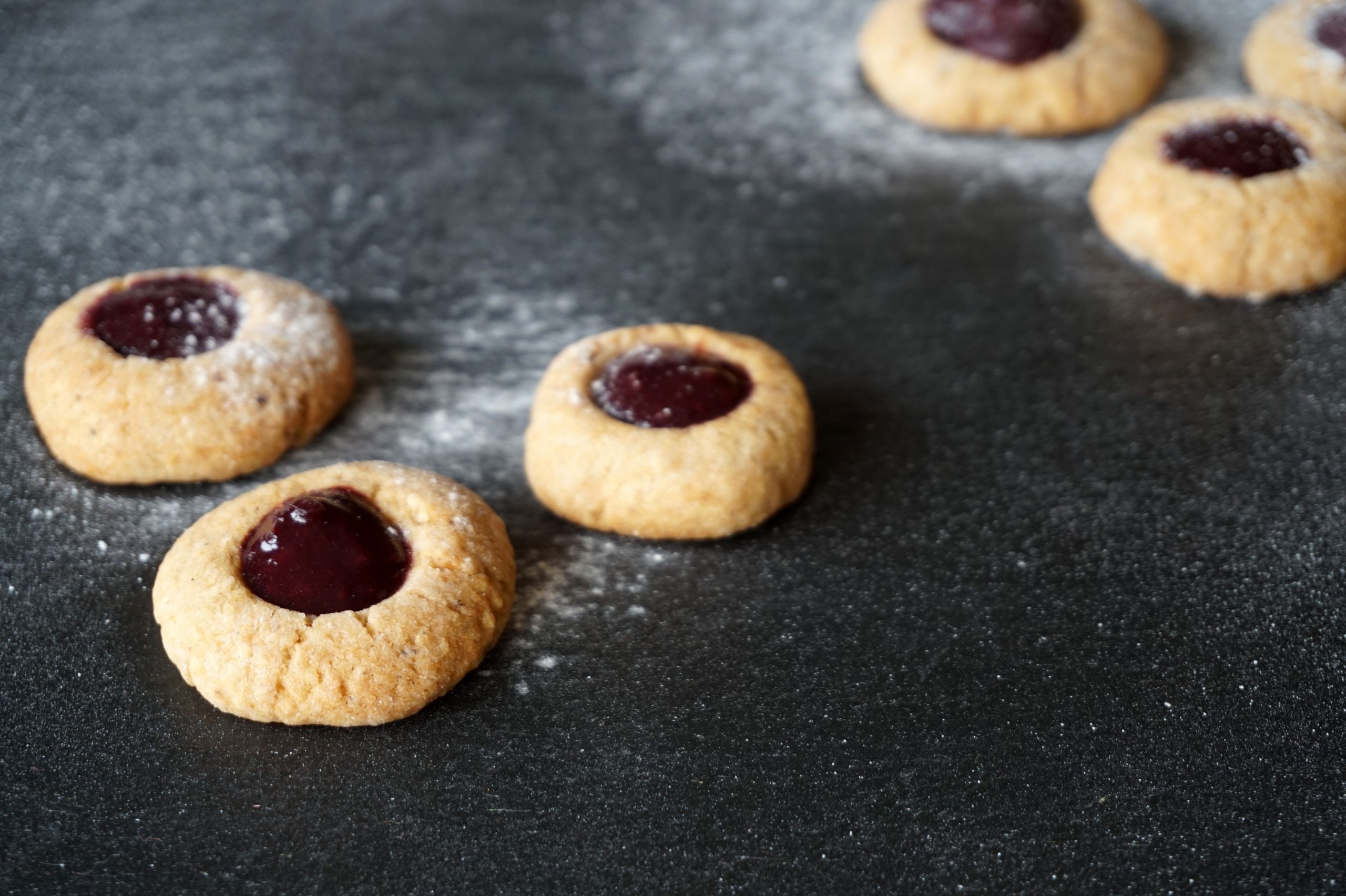 Rezepte - Weihnachtsbäckerei - Plätzchen - Weihnachten - glutenfrei - gesund - Husarenkrapfen - Engelsaugen