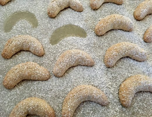 Rezept für glutenfreie vegane Vanillekipferl ohne Industriezucker - vollwertig und gesund backen