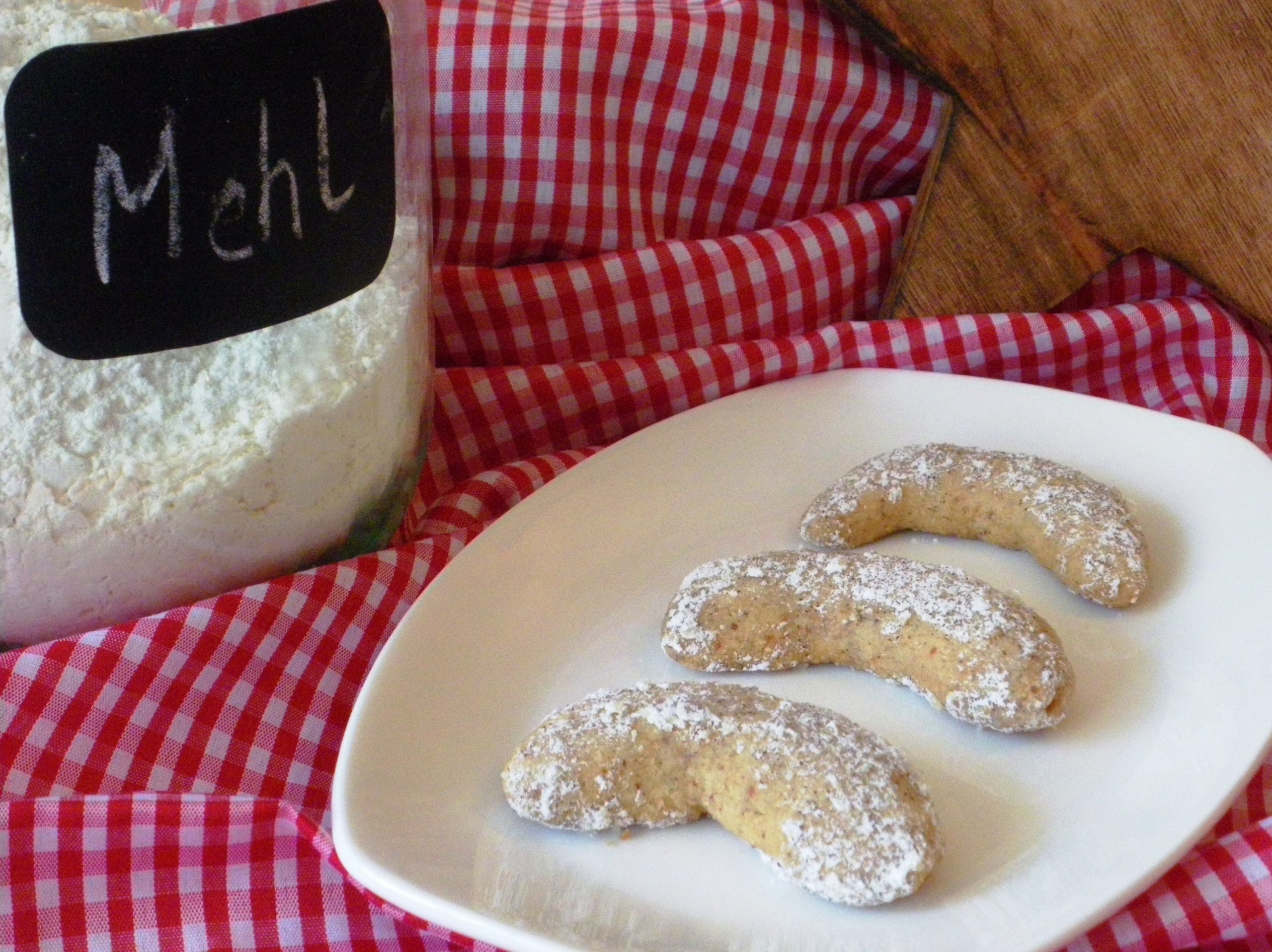 Rezepte - Weihnachten - Plätzchen - Vanillekipferl - weizenfrei - vegan - backen - gesund