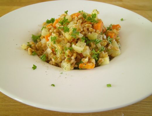Rezepte - Reis - Getreide - Dinkelkernotto - Gemüse - weizenfrei - vegan - histaminarm - kochen