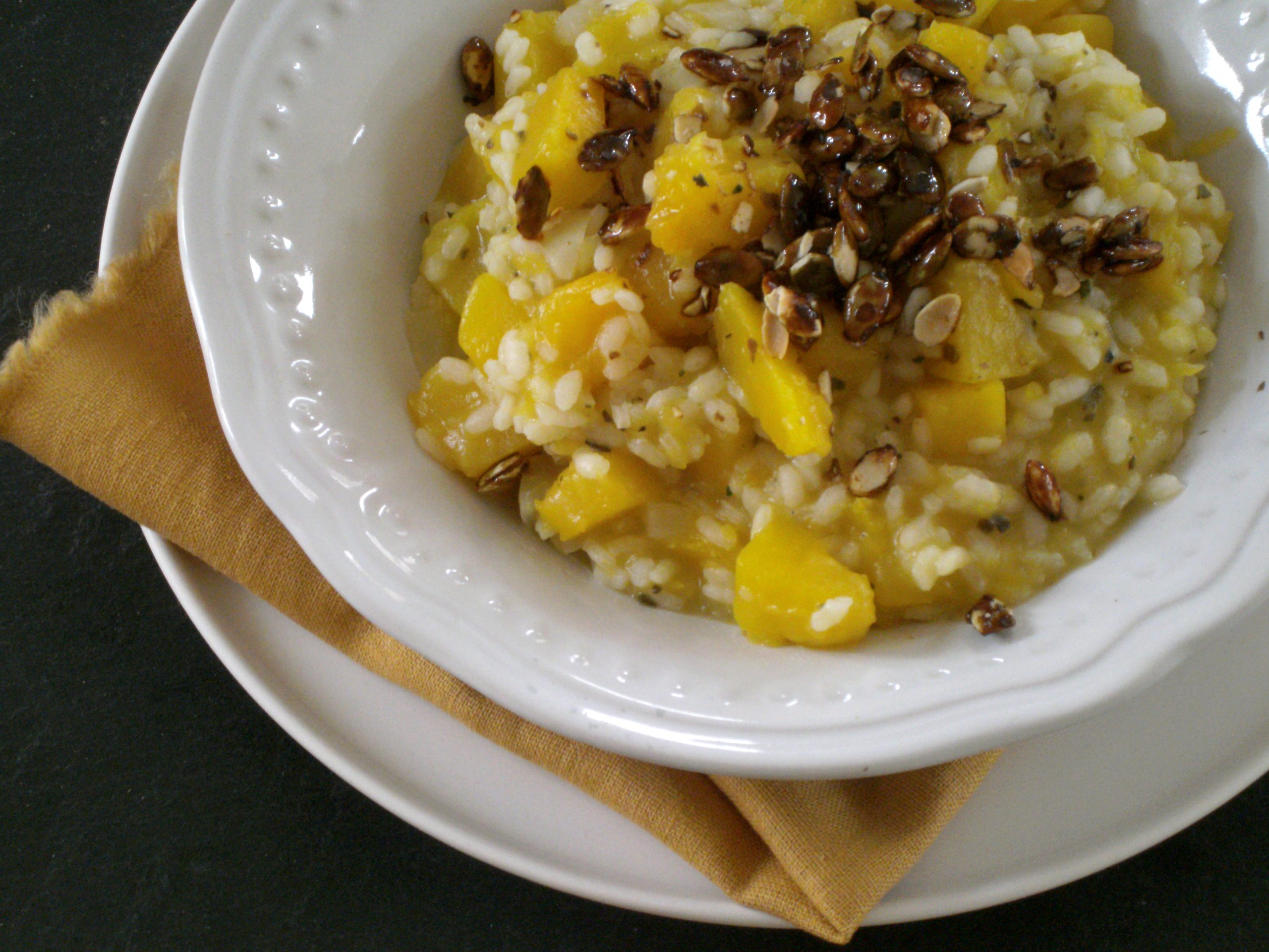 Rezepte - Hauptgerichte - Reis - Kürbis-Risotto - weizenfrei - glutenfrei - histaminarm - kaseinfrei - kochen