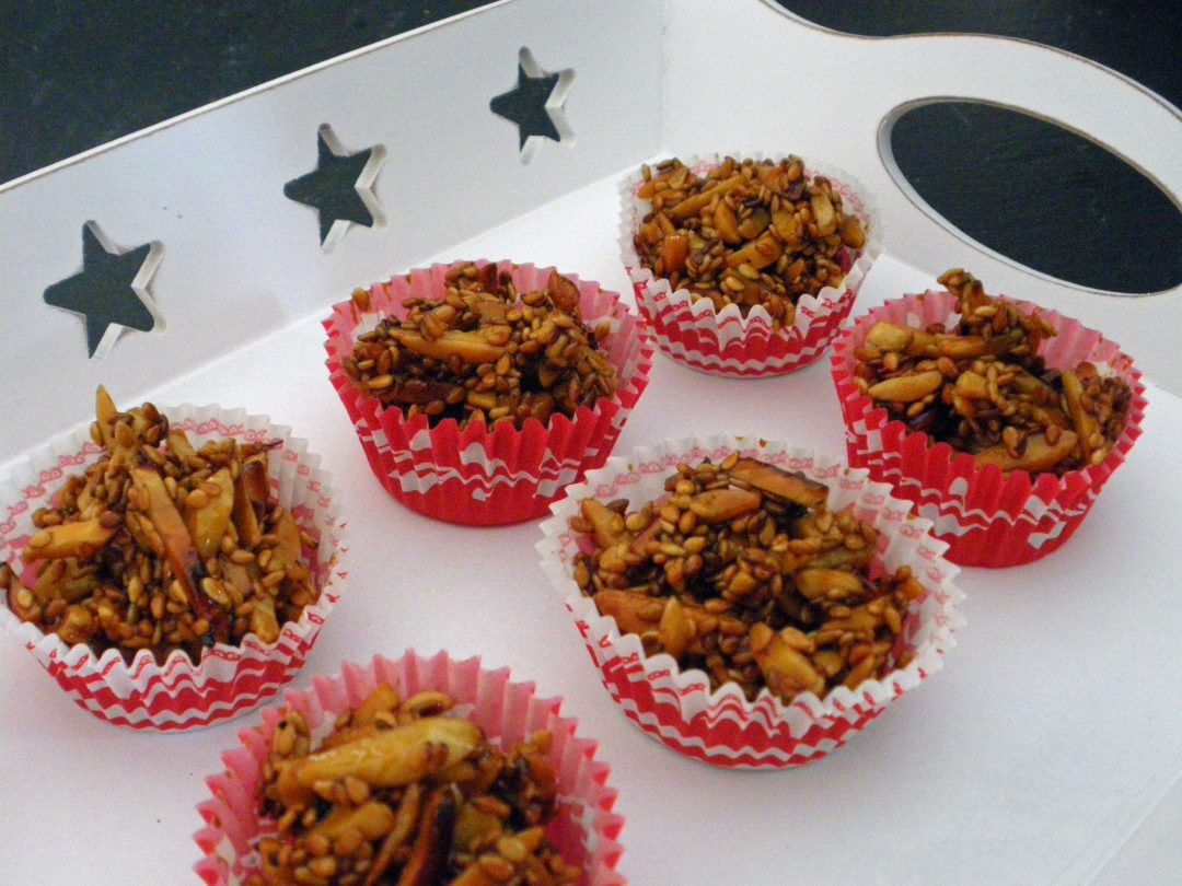 Rezepte - Weihnachten - Süßes - Sesam-Mandel-Konfekt - glutenfrei - vegan