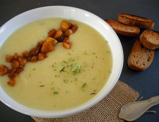 Rezepte - Hauptgerichte - Suppen - Wurzelsuppe mit glasierten Maronen