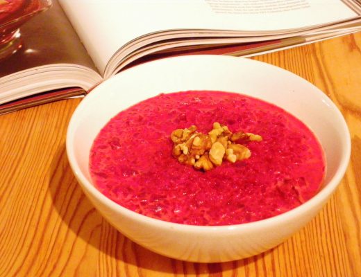 Rezepte - Suppe - rote Beete Suppe mit Kokosmilch