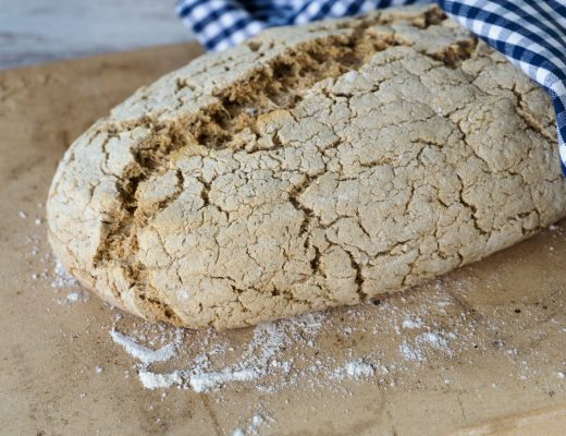 Rezepte - Brot - helles Landbrot - Haferflocken - glutenfrei - vegan - clean baking - ohne Stärkemehl