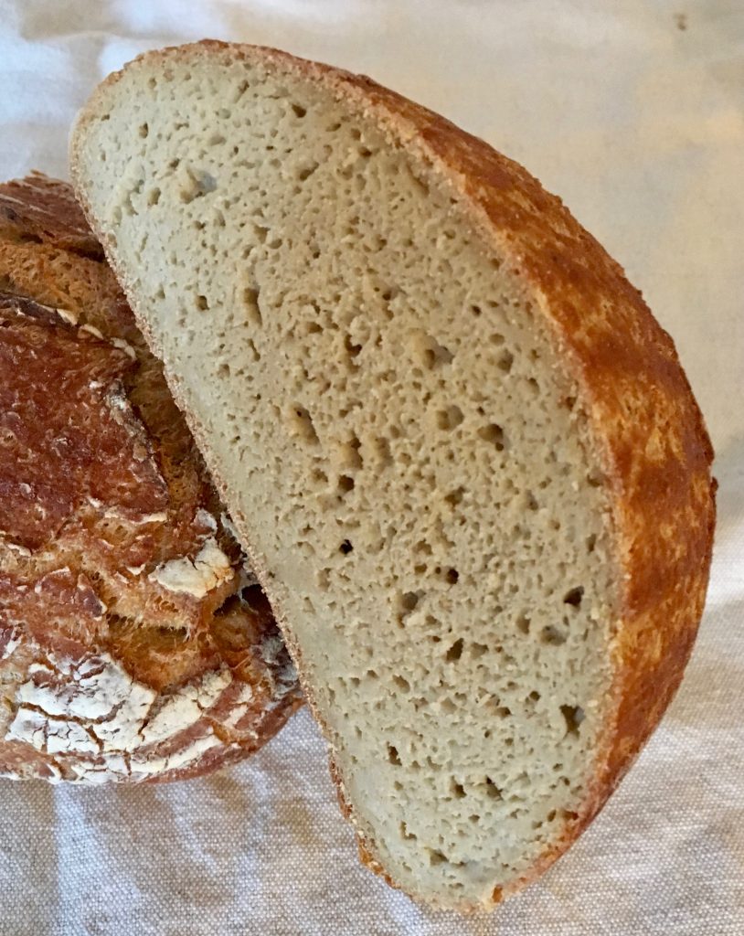Rezepte - glutenfreie Brot mit Sauerteig - Anschnitt - Hirse - Teff - Reismehl