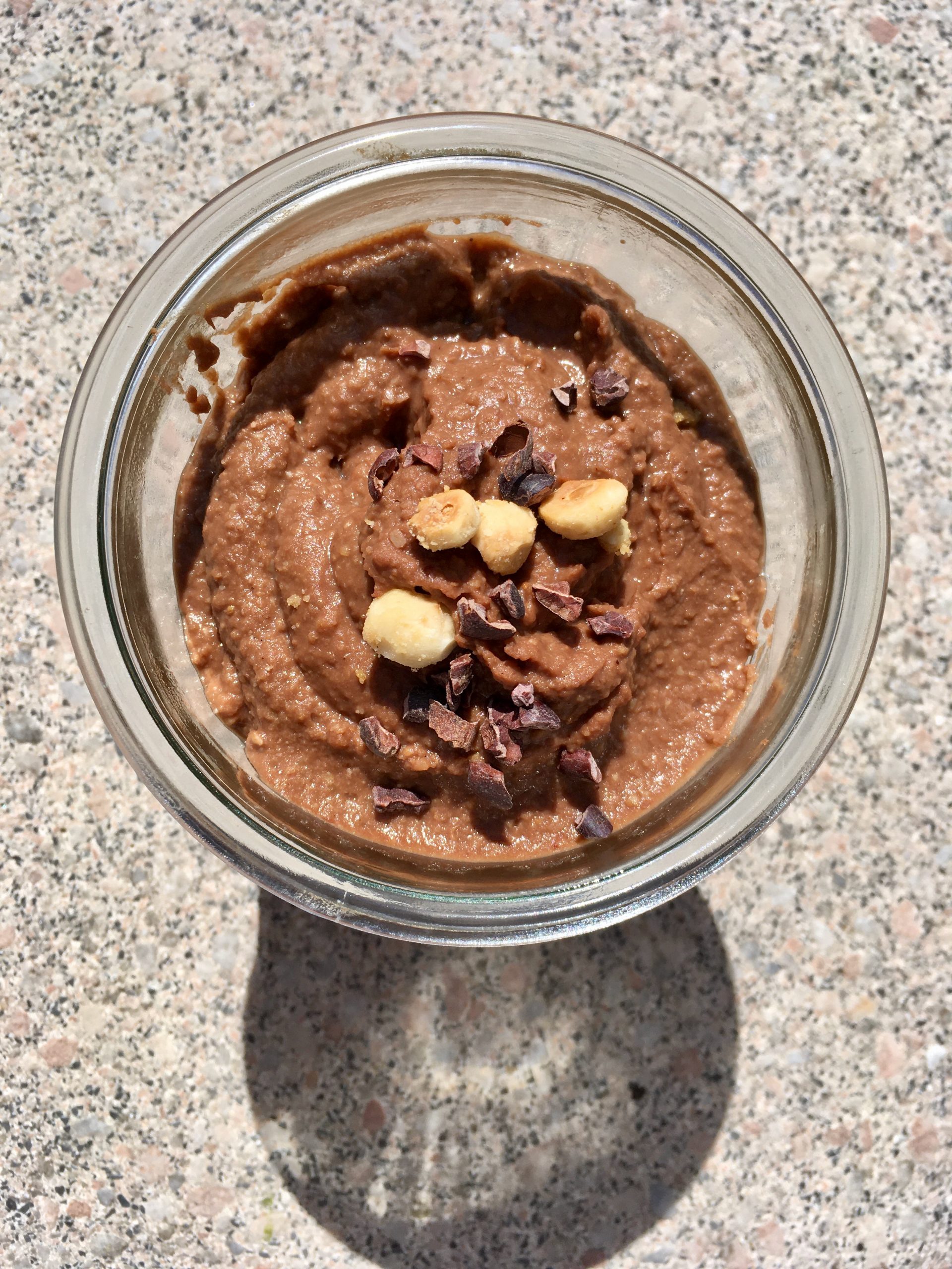 Rezept für veganen Aufstrich - Schokocreme - Nutella - Schoko-Hummus - vegan glutenfrei vollwertig zuckerfrei