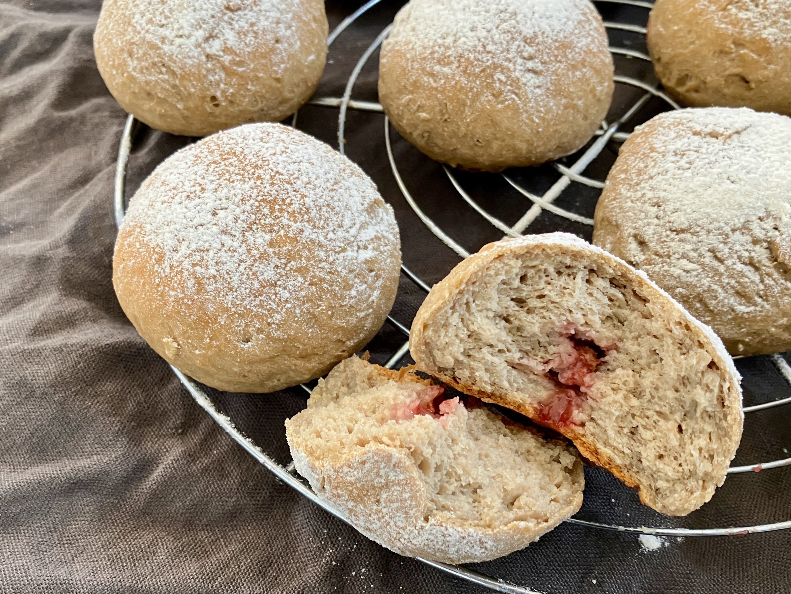 Ofen-Berliner - Karneval - Fasching - Rezepte - Krapfen - glutenfrei - vegan - vollwertig - gesund - backen
